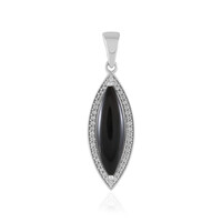 Black Onyx Silver Pendant