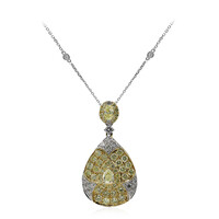 14K SI2 Yellow Diamond Gold Necklace (CIRARI)