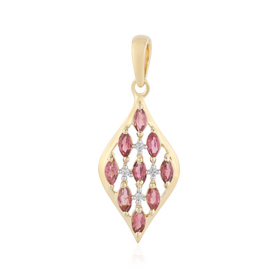 Brazilian Pink Tourmaline Silver Pendant