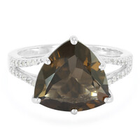 Smoky Quartz Silver Ring