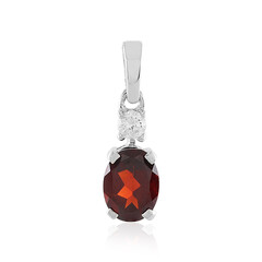 Mozambique Garnet Silver Pendant