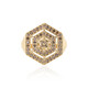 I2 Brown Diamond Silver Ring