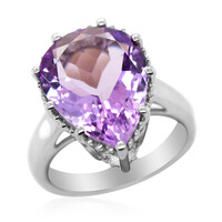 Rose de France Amethyst Silver Ring