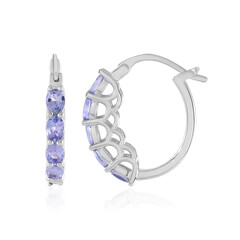 Tanzanite Silver Earrings