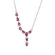 Brazilian Pink Tourmaline Silver Necklace