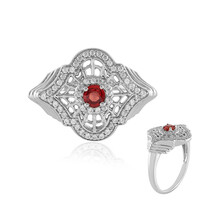 Tanzanian Ruby Silver Ring