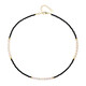 Black Spinel Silver Necklace (Riya)