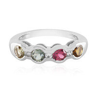 Fancy Tourmaline Silver Ring