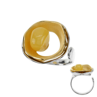 Baltic Amber Silver Ring (dagen)