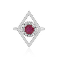 Bemainty Ruby Silver Ring