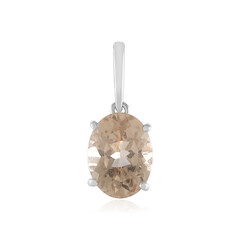 AAA Madagascan Morganite Platinum Pendant