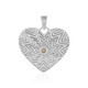 I3 Champagne Diamond Silver Pendant