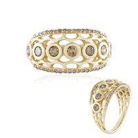 9K I2 Champagne Diamond Gold Ring (Ornaments by de Melo)