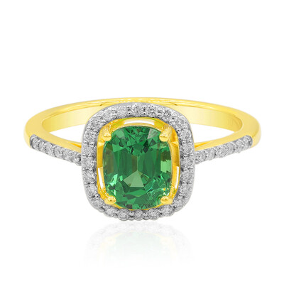 18K AAA Kenya Tsavorite Gold Ring (AMAYANI)