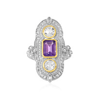 Zambian Amethyst Silver Ring