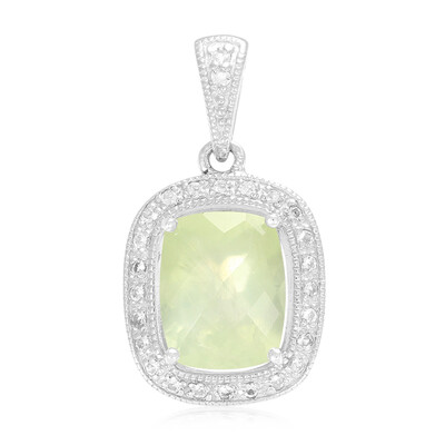 Prehnite Silver Pendant