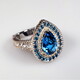 London Blue Topaz Silver Ring (Dallas Prince Designs)