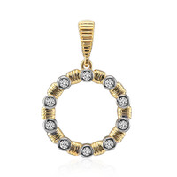 9K SI1 (G) Diamond Gold Pendant