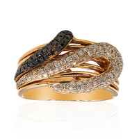 18K Black Diamond Gold Ring (CIRARI)