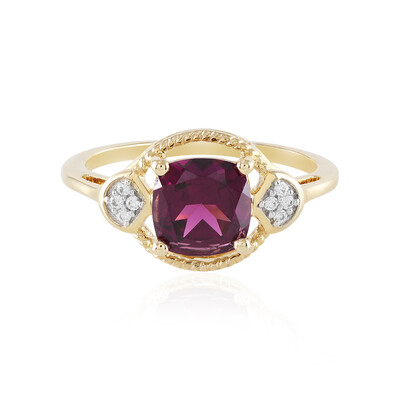 9K Magenta Garnet Gold Ring