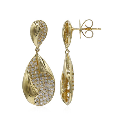 14K I1 (H) Diamond Gold Earrings (CIRARI)