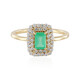 9K Colombian Emerald Gold Ring