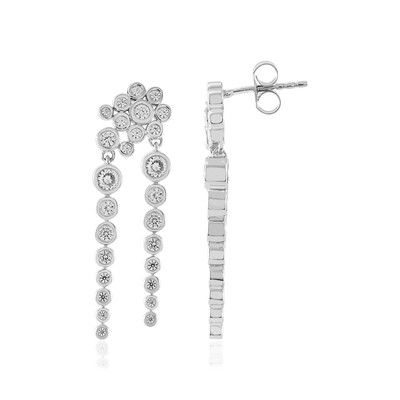 Zircon Silver Earrings (MONOSONO COLLECTION)