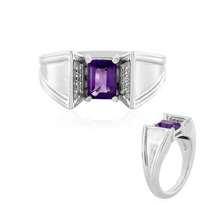 Moroccan Amethyst Silver Ring