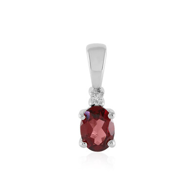 Mozambique Garnet Silver Pendant