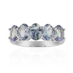 Unheated Tanzanite Silver Ring (Pallanova)