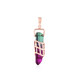 Bi Colour Quartz Silver Pendant (MONOSONO COLLECTION)