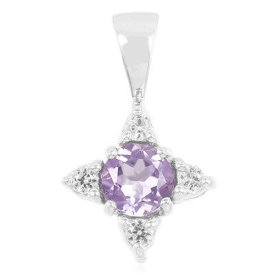 Rose de France Amethyst Silver Pendant