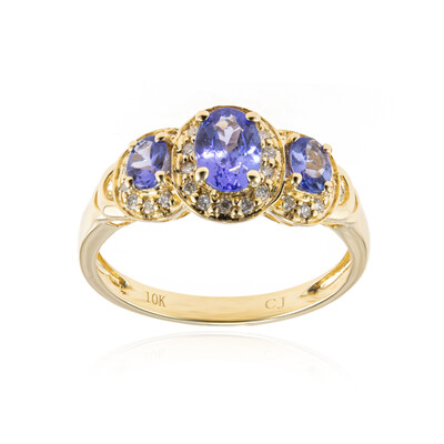 10K AAA Tanzanite Gold Ring