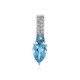 Swiss Blue Topaz Silver Pendant