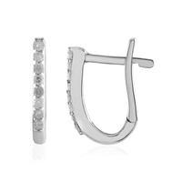 I2 (I) Diamond Silver Earrings