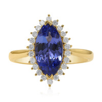 14K AAA Tanzanite Gold Ring (CIRARI)