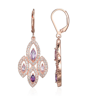 Amethyst Silver Earrings