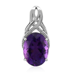 Zambian Amethyst Silver Pendant