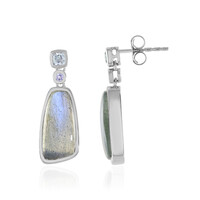 Blue Maniry Labradorite Silver Earrings (KM by Juwelo)