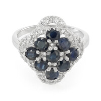 Blue Sapphire Silver Ring