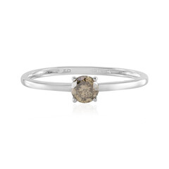 I2 Champagne Diamond Platinum Ring