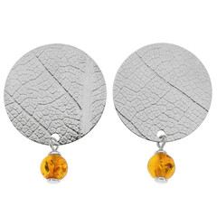 Baltic Amber Silver Earrings