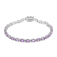 Amethyst Silver Bracelet