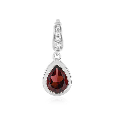 Mozambique Garnet Silver Pendant