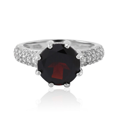 Garnet Silver Ring