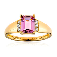 18K Pink Diaspore Gold Ring (AMAYANI)