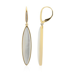 Mother of Pearl Silver Earrings