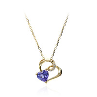 10K AAA Tanzanite Gold Necklace