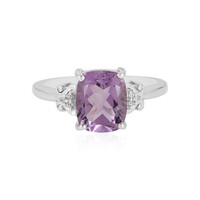 Rose de France Amethyst Silver Ring