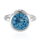 Swiss Blue Topaz Silver Ring (MONOSONO COLLECTION)